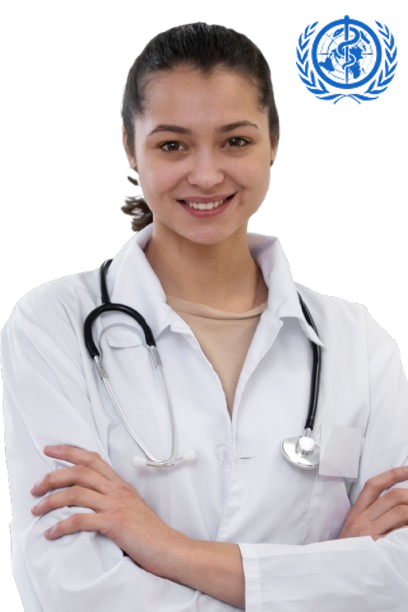 Dokter sedang merawat pasien